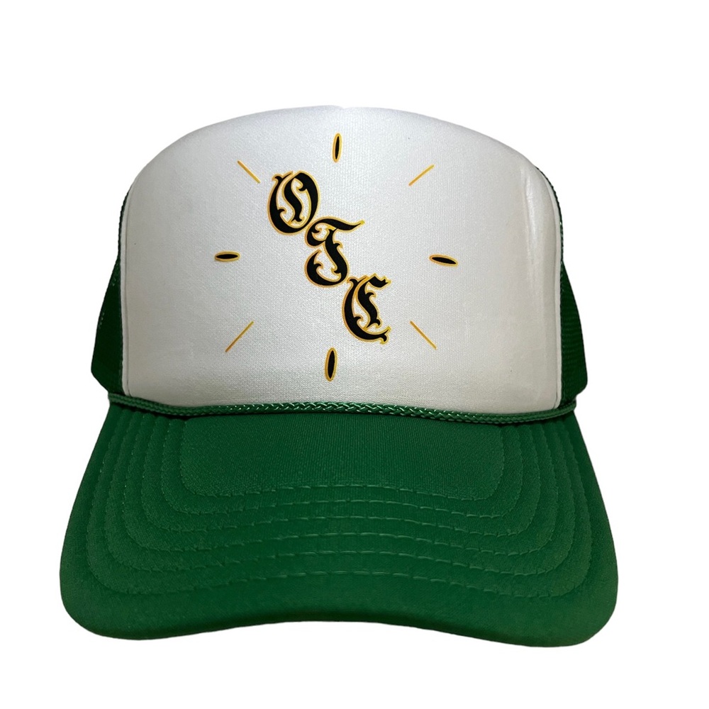 OFF THE CLOCK trucker hat Green SnapBack